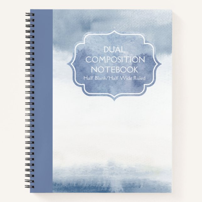 DUAL COMPOSITION TRI-COLORED BLANK/WIDE RULED   NOTEBOOK (Front)
