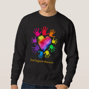 Dual Diagnosis Awareness Hands Dual Diagnosis Sweatshirt