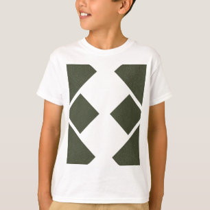 Dual Diamond Moss Green Youth Tee
