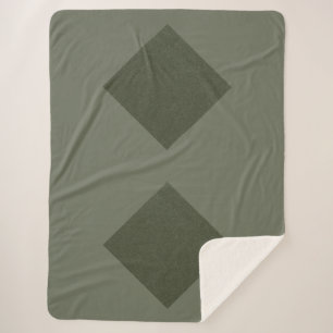 Dual Diamond Moss Sherpa Blanket