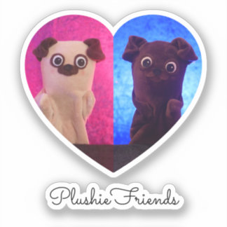 Dual Duo Split Photo Heart Besties Cute Elegant