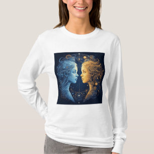 Dual Faces Representing Cosmic Energy T-Shirt