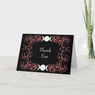 Dual Goddess Lesbian Wiccan Brides Thank You Card