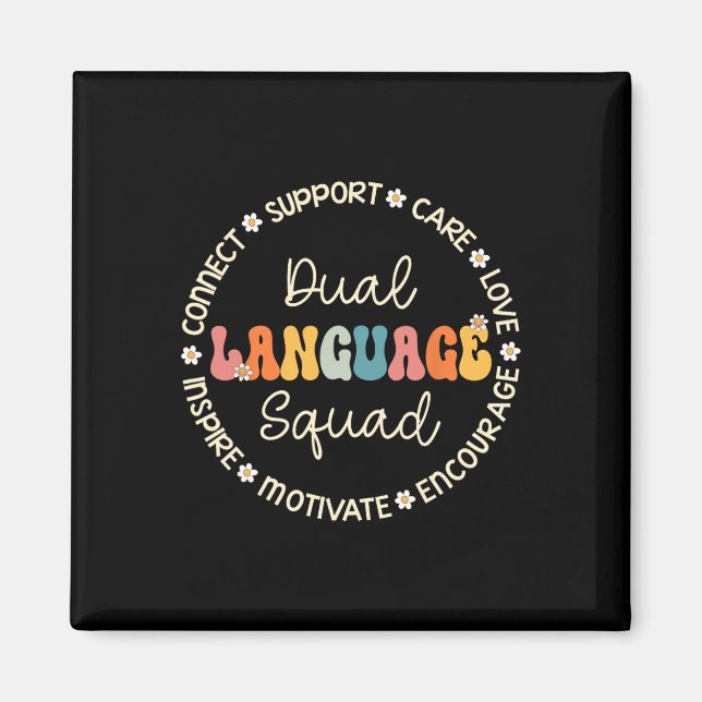 Dual Language Squad Appreciation Week Back to Scho Magnet (Front)