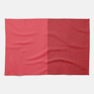 Dual-Panel Tomato Red Kitchen Towel – Customisable