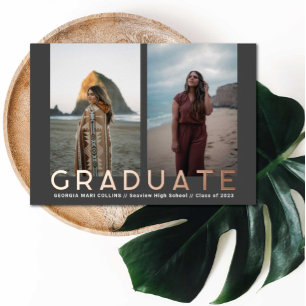 Dual Photos Graduate Photo Announcement
