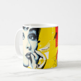 Dual pop art portrait  coffee mug
