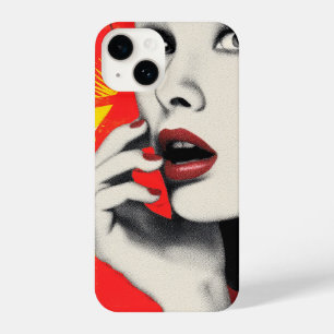 Dual pop art portrait  iPhone 14 case