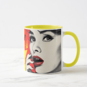 Dual pop art portrait  mug