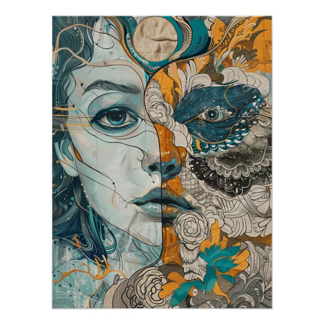 Dual Realities Within Her Mind Poster (Front)