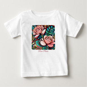 Dual Roses: A Spectacular Floral Arrangement Baby T-Shirt