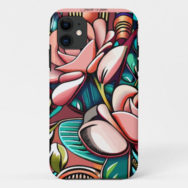 Dual Roses: A Spectacular Floral Arrangement Case-Mate iPhone Case (Back)