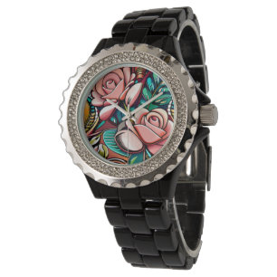 Dual Roses: A Spectacular Floral Arrangement Watch