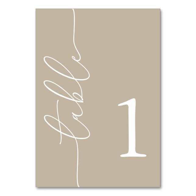 Dual-Sided Baby Shower Table Number (Front)