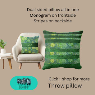 dual sided blue green abstract multicolor  cushion