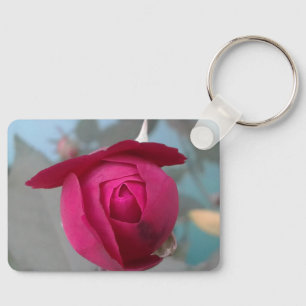 Dual-Sided Floral Key Ring