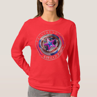 Dual Sided Harris-Walz Wing/Stamp Medallion T-Shirt
