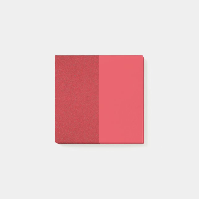 Dual-Sided Red Textured Square Post-It® Notes (Front)