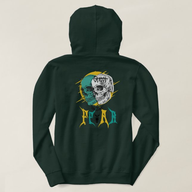 Dual Skull Fusion Hoodie  (Design Back)