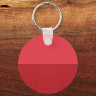 Dual-Texture Tomato Red Round Keychain – Customise