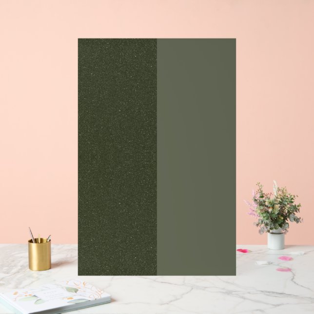 Dual-Tone Moss Green Noise Acrylic Sign (Custom) (Wedding)