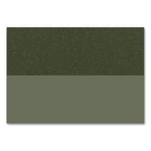 Dual Tone Moss Green Table Card – Customisable