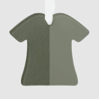 Dual-Tone Moss Green Tee Ornament – Customisable