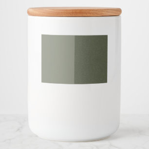 Dual-Tone Moss Green Vinyl Food Label Set - Custom