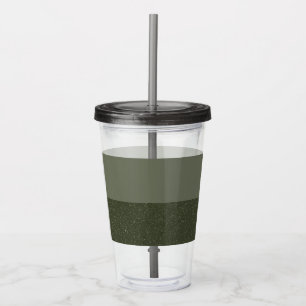 Dual-Tone Noise Moss Green Tumbler – Customisable