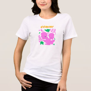 "Duality and Curiosity - Gemini Zodiac Sign Tri-Blend Shirt