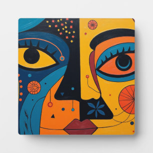 Duality in Bloom: A Symphony of Sight and Symbol Plaque