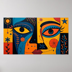 Duality in Bloom: A Symphony of Sight and Symbol Poster