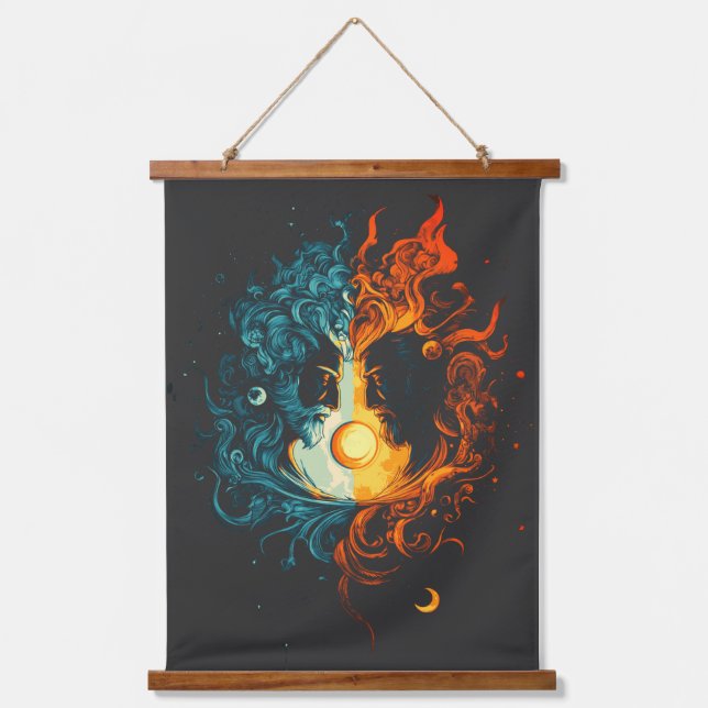 Duality - Mythical Hanging Tapestry (Front)