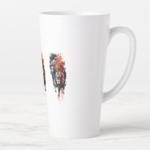 Duality of the King Split Reign Crowned by Contras Latte Mug