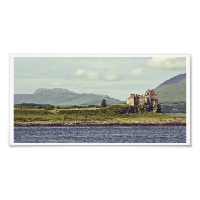 Duart Castle and the Isle of Mull Panorama Photo Print (Front)