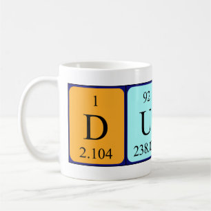 Duarte periodic table name mug
