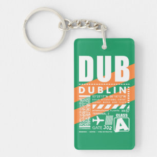 DUB Dublin Airport Key Ring