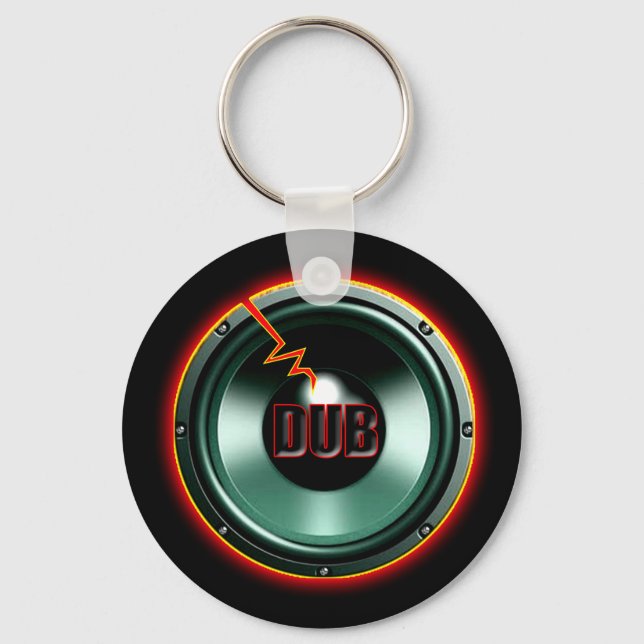DUB RED HOT WOOFER t-shirts Key Ring (Front)
