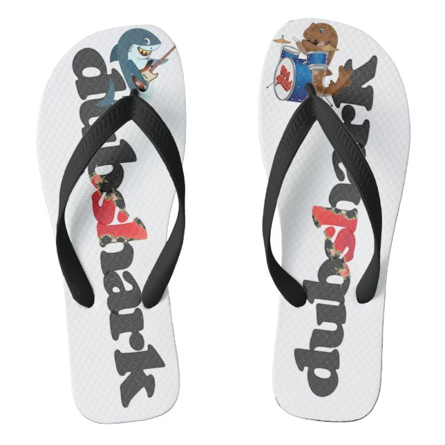 Dub Shark Great White and Wobbegong Flip Flops (Footbed)