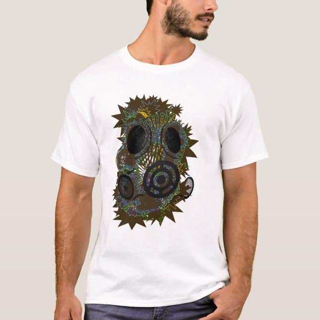 Dub-Step Fallout Mask Micro Fibre Wifebeater T-Shirt (Front)