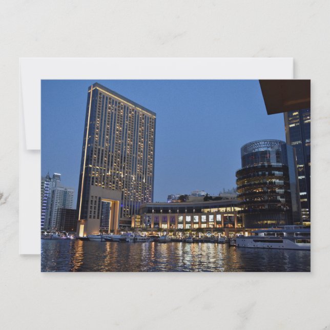 Dubai architecture at night (Front)
