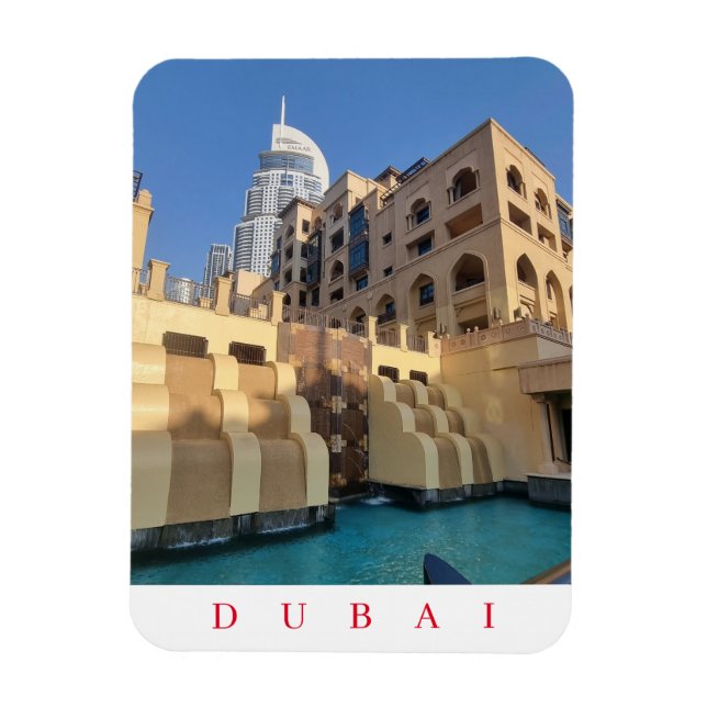 Dubai architecture fridge magnet (Vertical)
