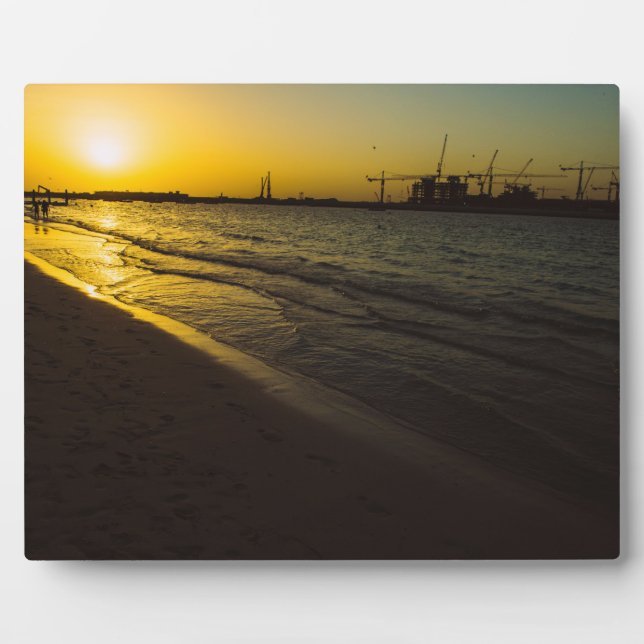 Dubai beach sunset plaque (Front)
