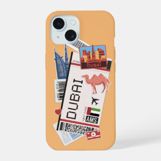 Dubai Boarding Pass iPhone 15 Case