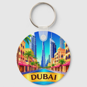 🧲 Dubai Bucket List Travel Destination 🌍 Key Ring