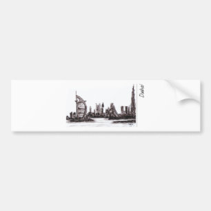 dubai bumper sticker