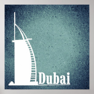 Dubai Burj Al Arab Building Poster