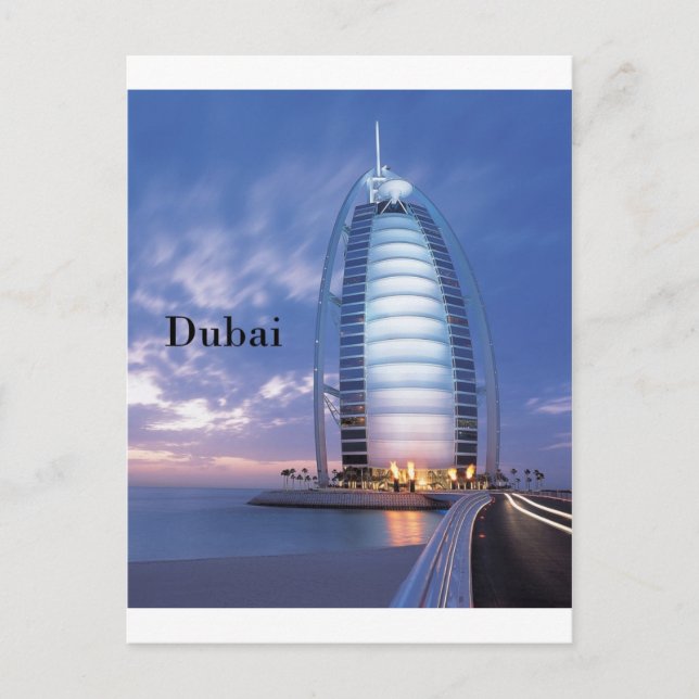 Dubai Burj Al Arab Hotel (by St.K) Postcard (Front)