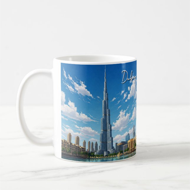Dubai Burj Al Arab UAE Travel Coffee Mug (Left)