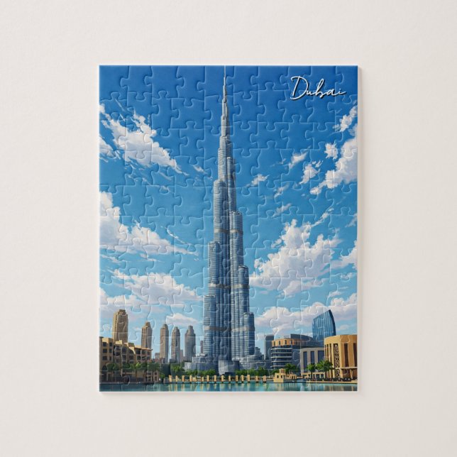 Dubai Burj Al Arab UAE Travel Jigsaw Puzzle (Vertical)